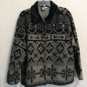 XL Grey and Black Coat by IVY